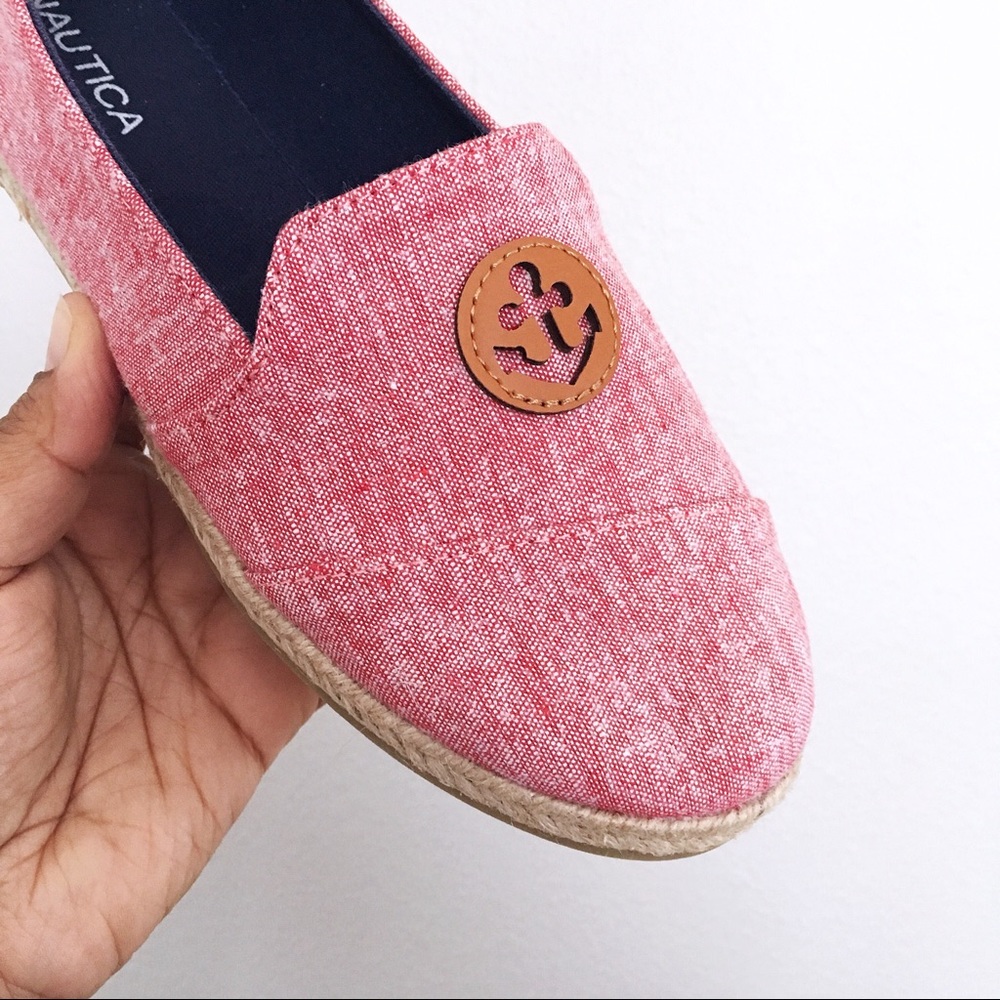 Nautica Blase Flat Espadrille Casual Slip On Shoes